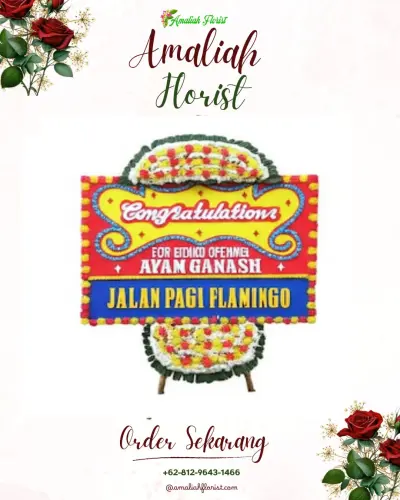 Bunga Papan Congratulation di Trajumas